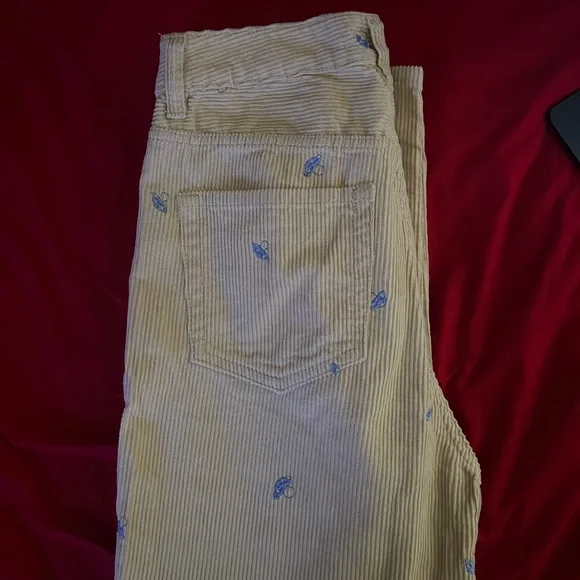 Cream pants with little mushrooms - Picture 4 of 4